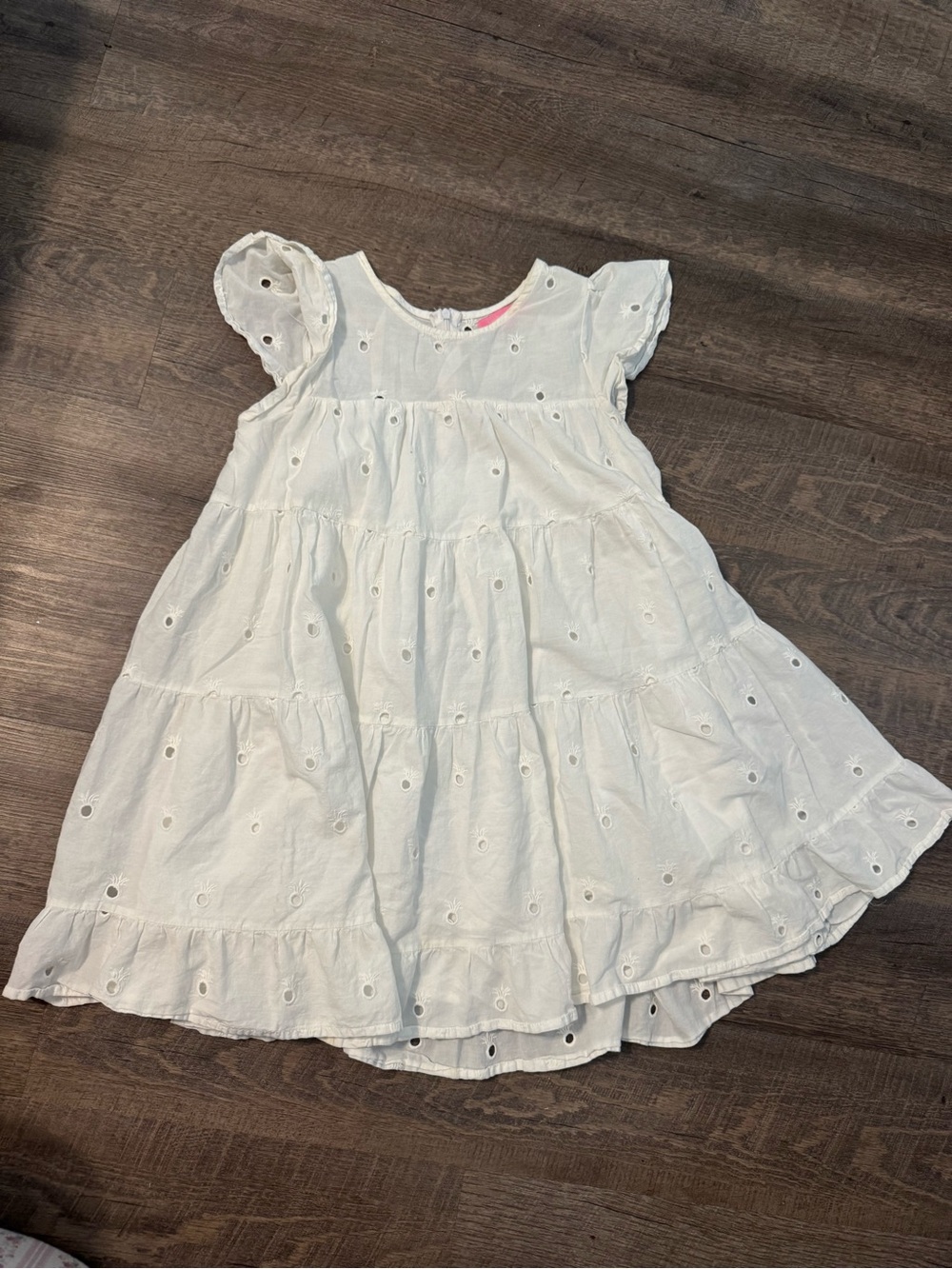 White Eyelet Tiered Dress - Classic Summer Style